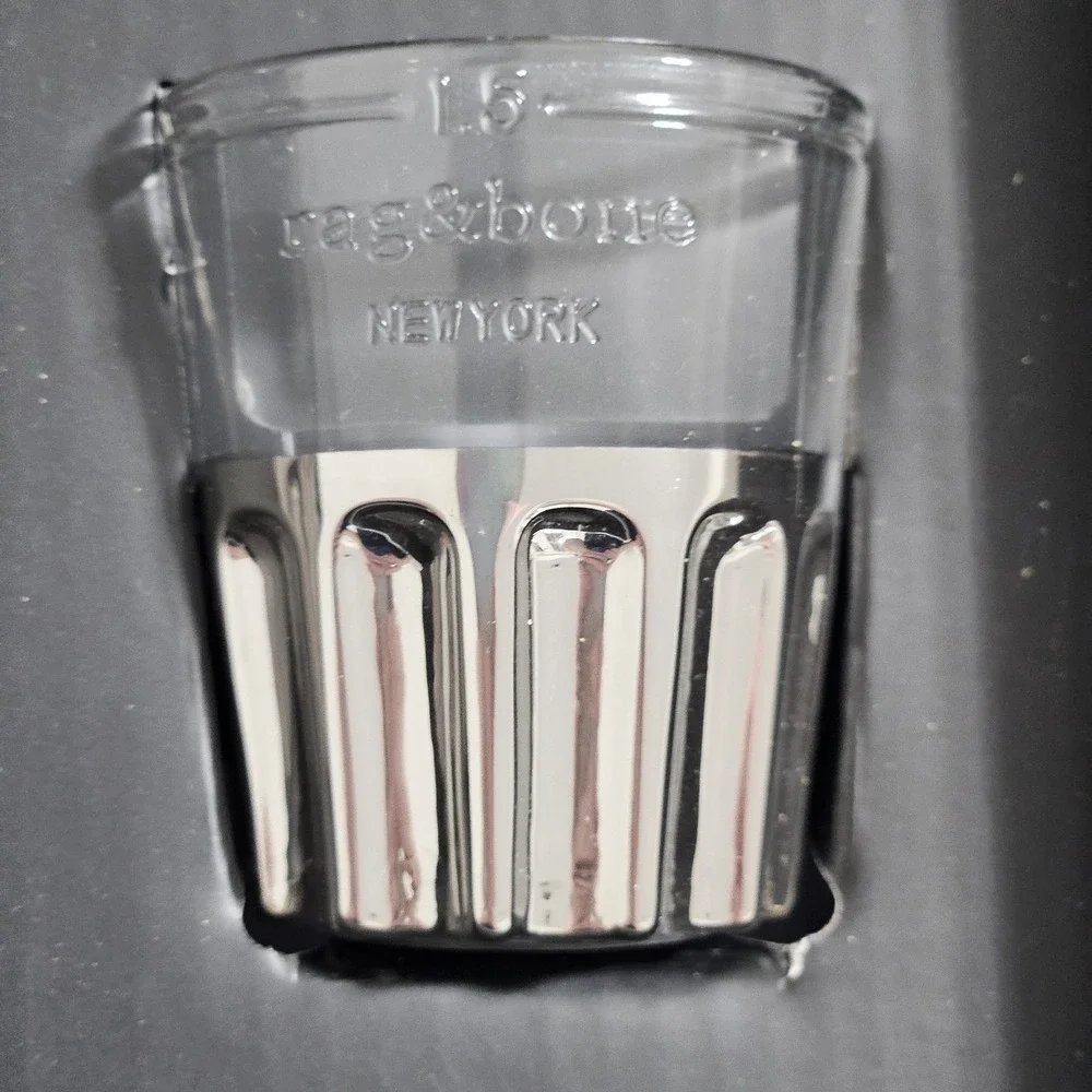 RAG & BONE NEW YORK‎ SET OF 4 SHOT GLASSES 1.5oz
